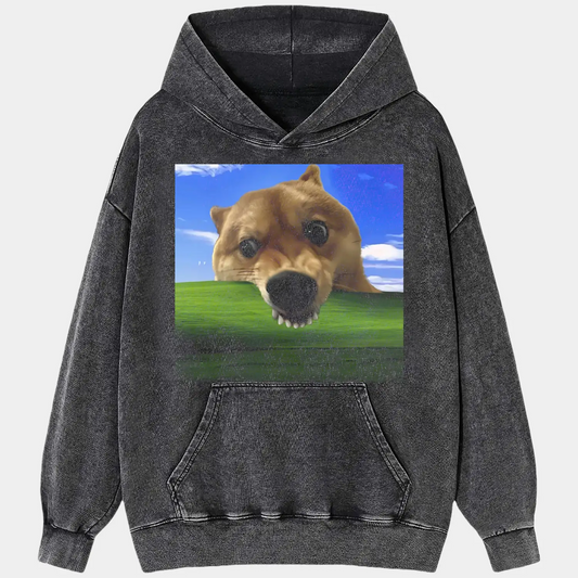 Dog eating grass Tee