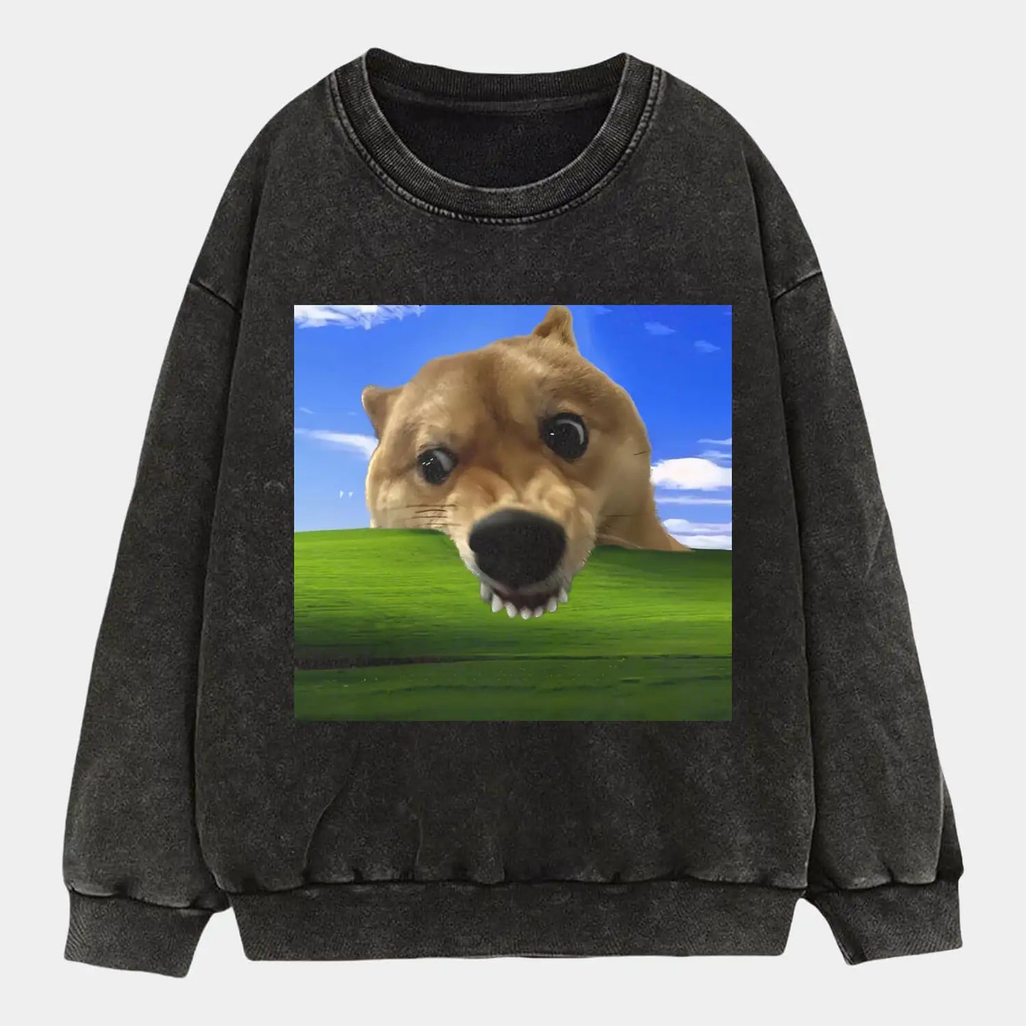 Dog eating grass Tee