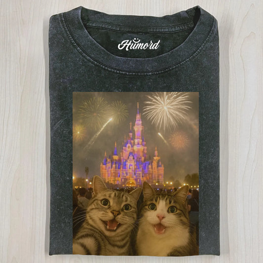 FIREWORKS CATS T-SHIRT