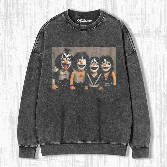 FUNNY PUPPET ROCK BAND T-SHIRT