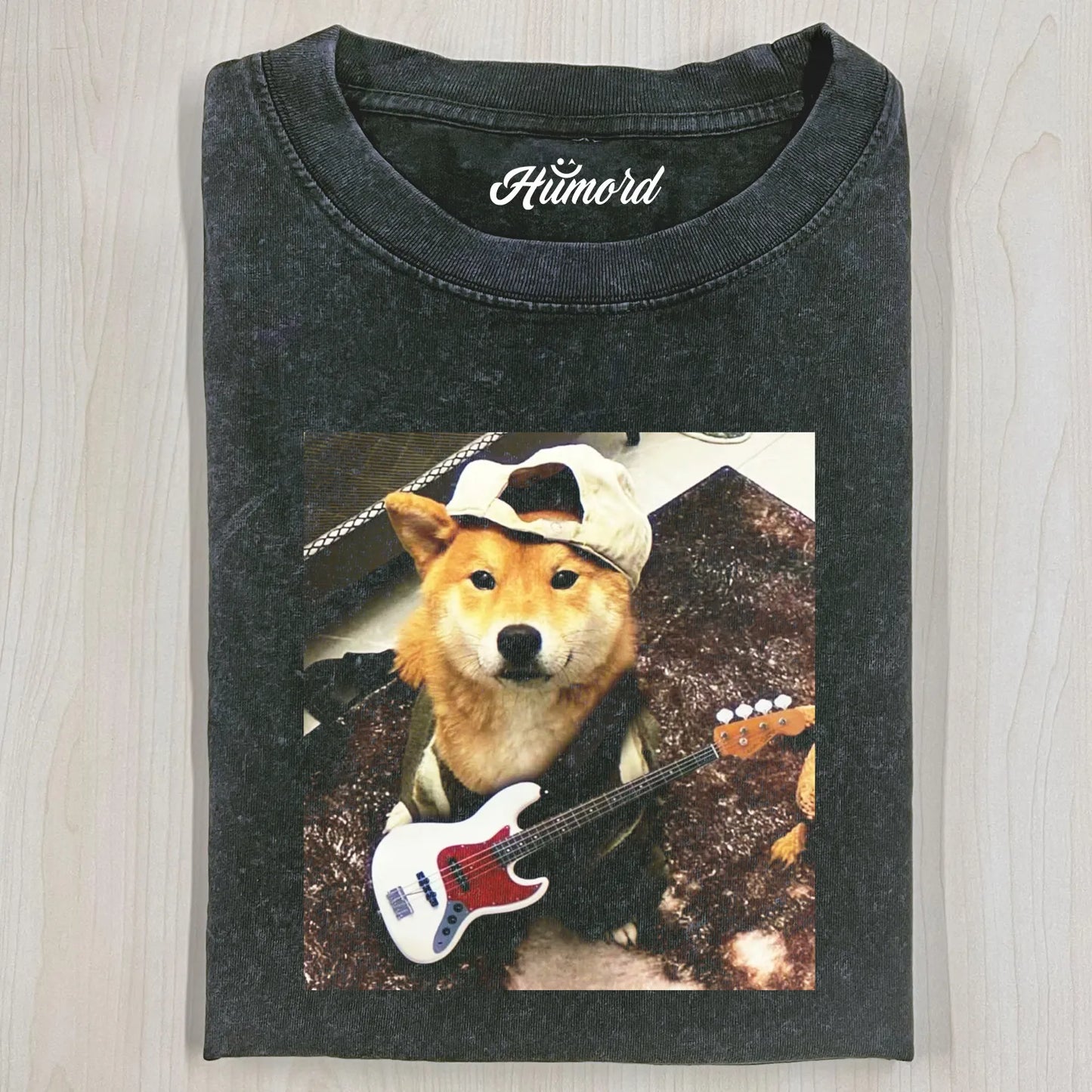 FUNNY ROCK DOG T-SHIRT