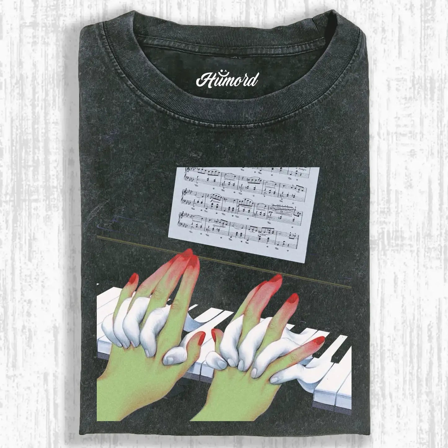Finger piano keys Tee