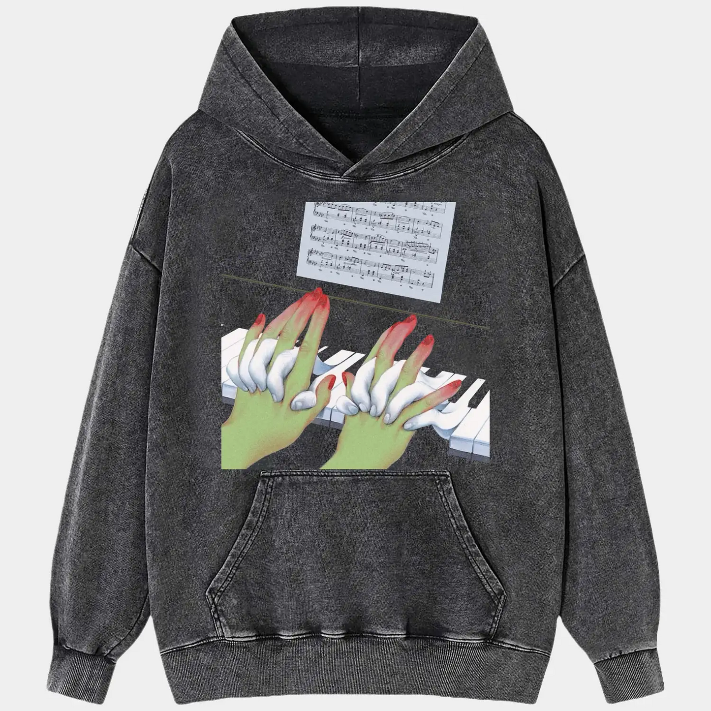 Finger piano keys Tee