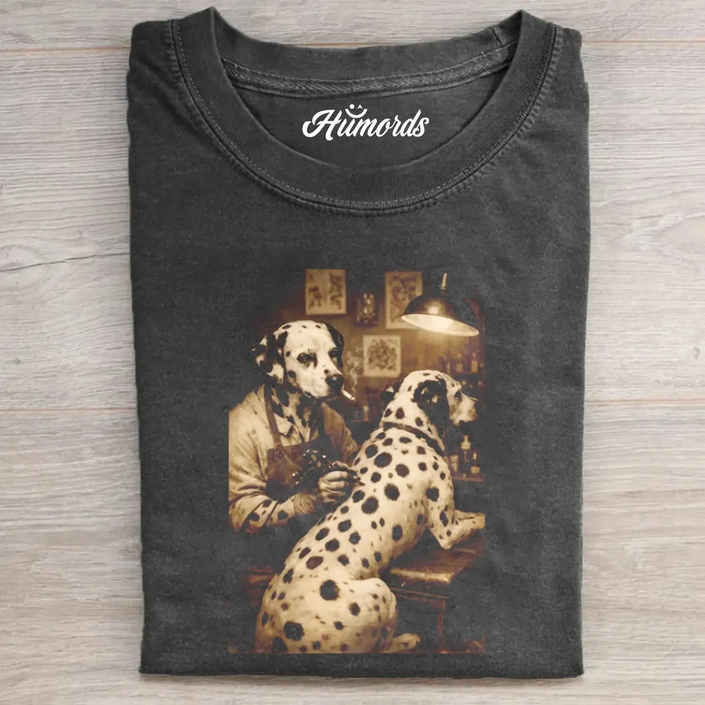 Funny Dalmatian Tattoo Dog T-shirt