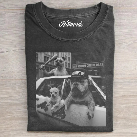 Funny Gangster Dogs T-shirt