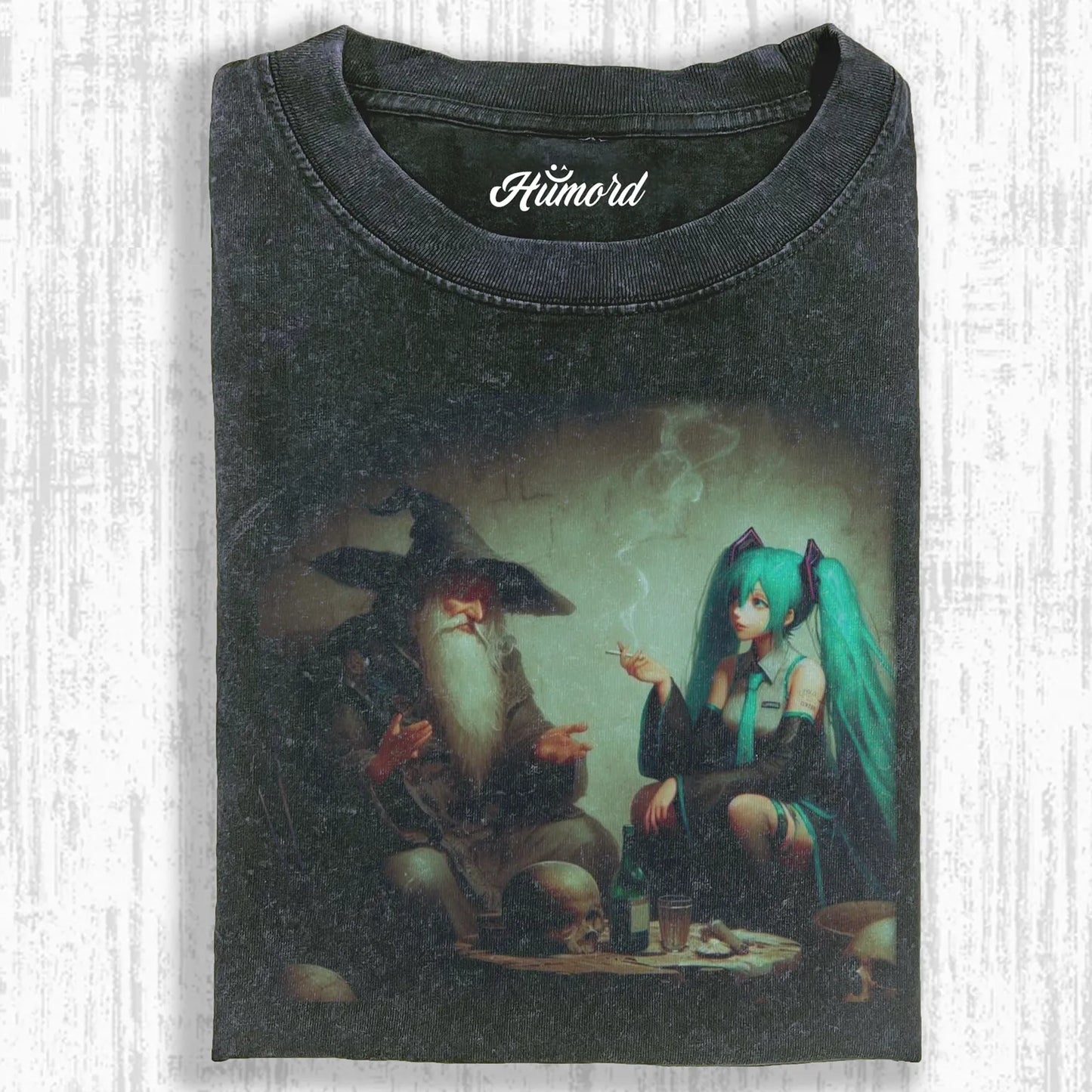 GANDALF AND HATSUNE MIKU T-SHIRT