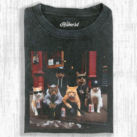 GANGSTER CAT T-SHIRT