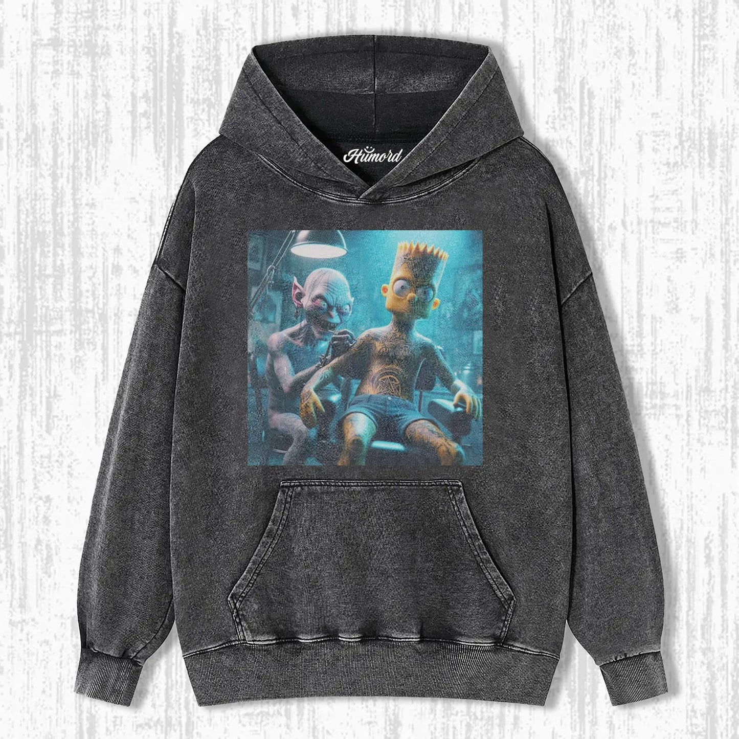 GOLLUM IN TATTOOING SIMPSON T-SHIRT