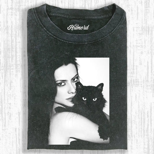 Girl And Cat Tee 5.0