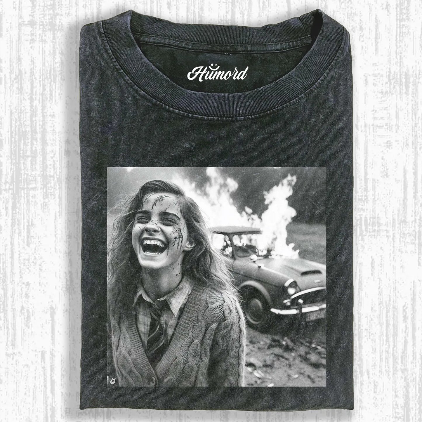 HP CAR ACCIDENT LAUGHING T-SHIRT