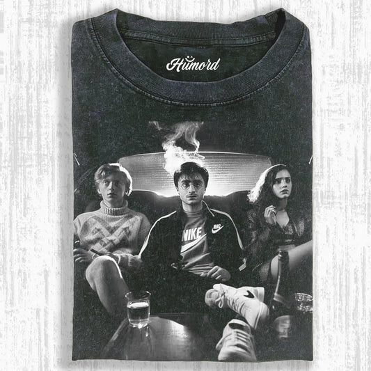 HP CAR BOY&GIRL SMOKING T-SHIRT