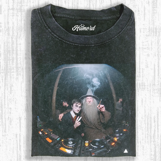 HP DJ SMOKING TEACHER AND STUDENT T-SHIRT