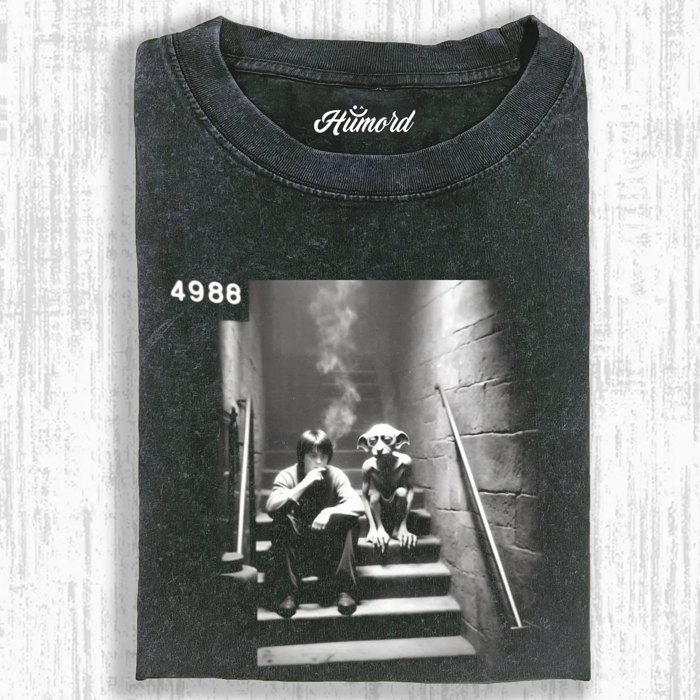 HP SMOKING MAN AND ELF T-SHIRT 1.0