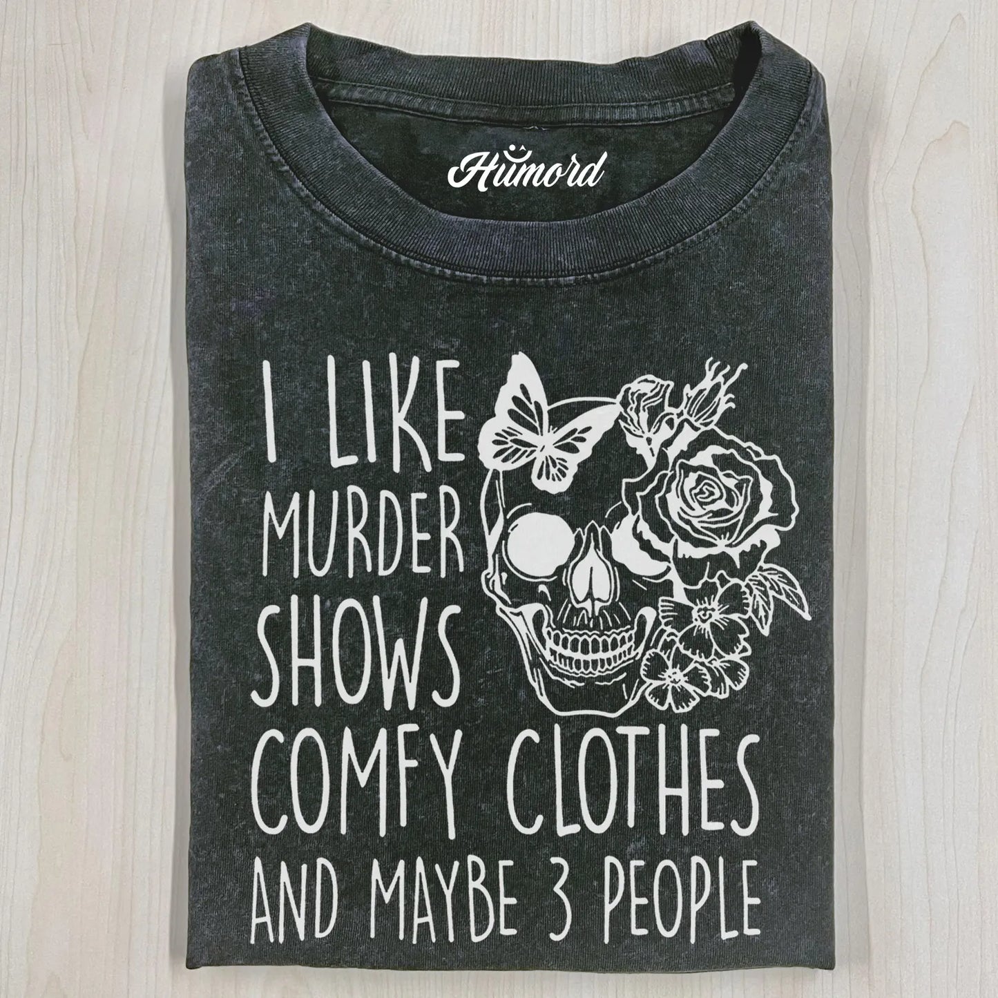 I LIKE MURDER SKELETON T-SHIRT