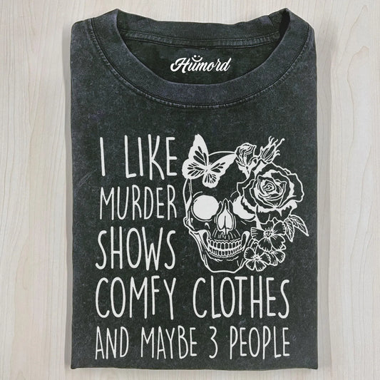 I LIKE MURDER SKELETON T-SHIRT