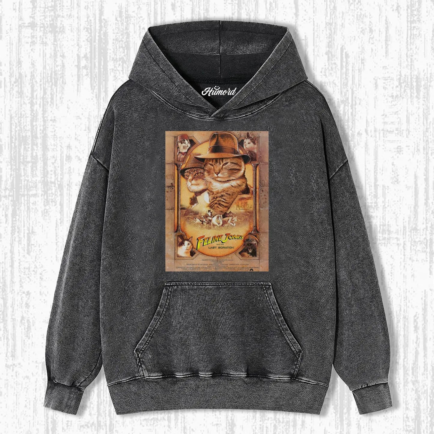 INDIANA JONES FUNNY CAT T-SHIRT 1.0