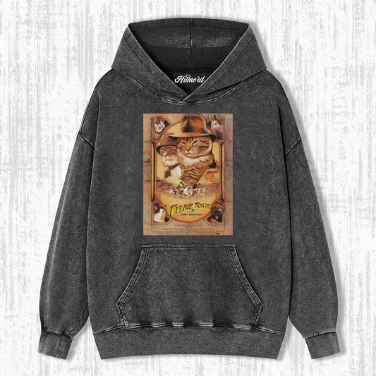 INDIANA JONES FUNNY CAT T-SHIRT 1.0