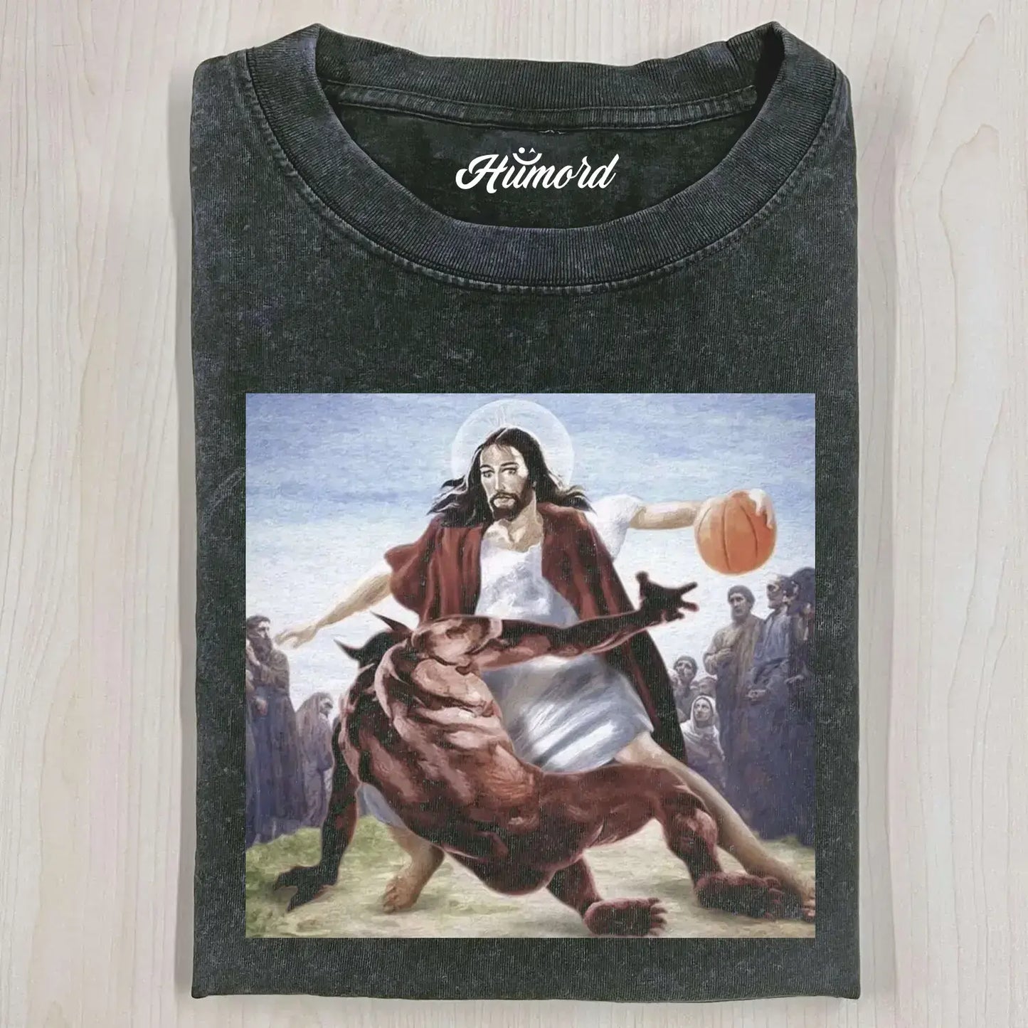 JESUS DRIBBLED THE BALL  T-SHIRT
