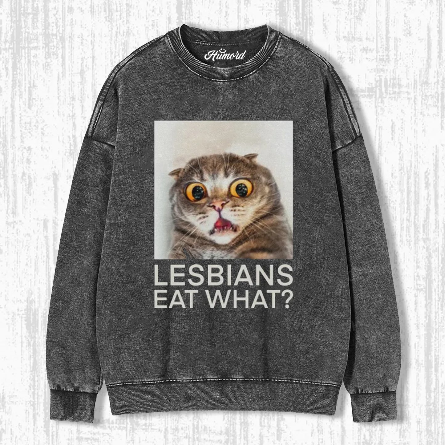 LESBIANS EAT WHAT CAT T-SHIRT