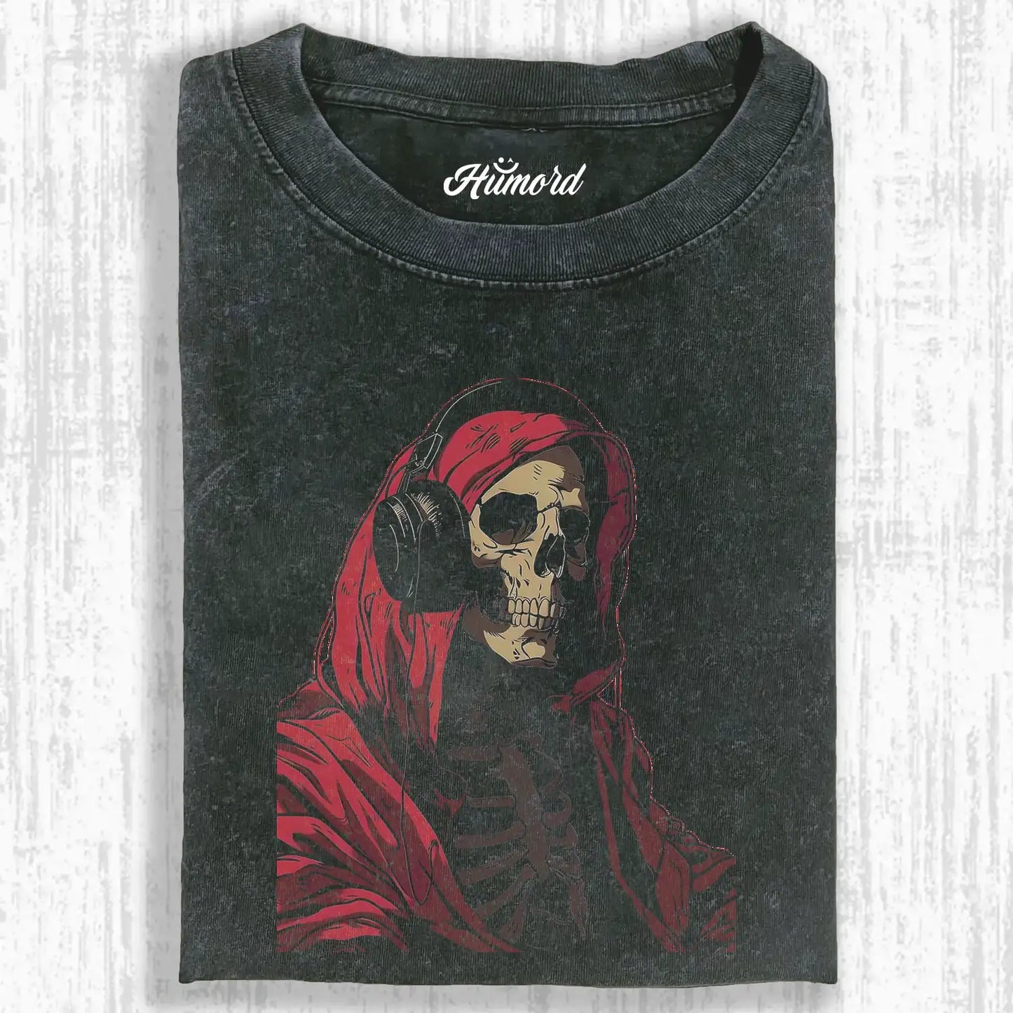 Listening Music Skull Tee