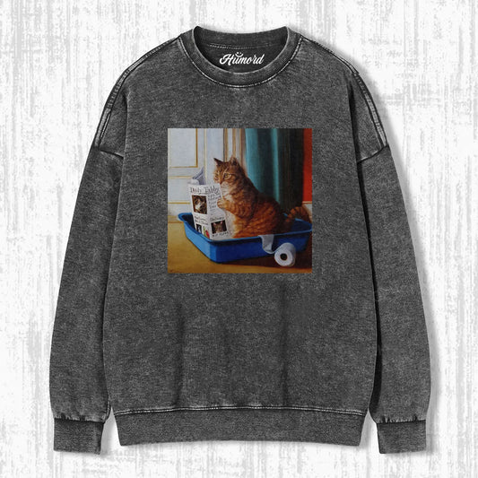 NEWSPAPER CAT T-SHIRT