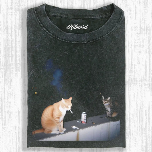 Night Shift Cats Tee