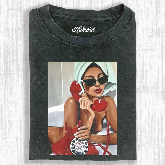 Red Phone Call Tee