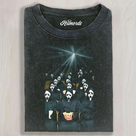 SCREAM IN THE MOVIE THEATER TEE & SWEAT & HOOD