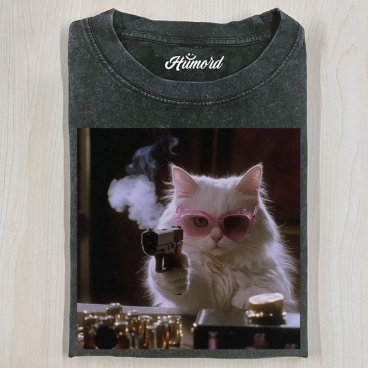SHOT CAT T-SHIRT