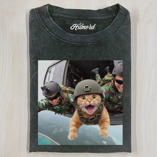 SKYDRIVING CAT T-SHIRT