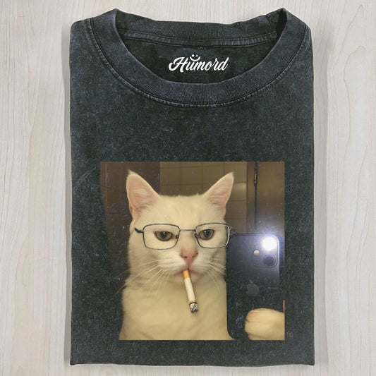 SMOKING CAT T-SHIRT V1.0