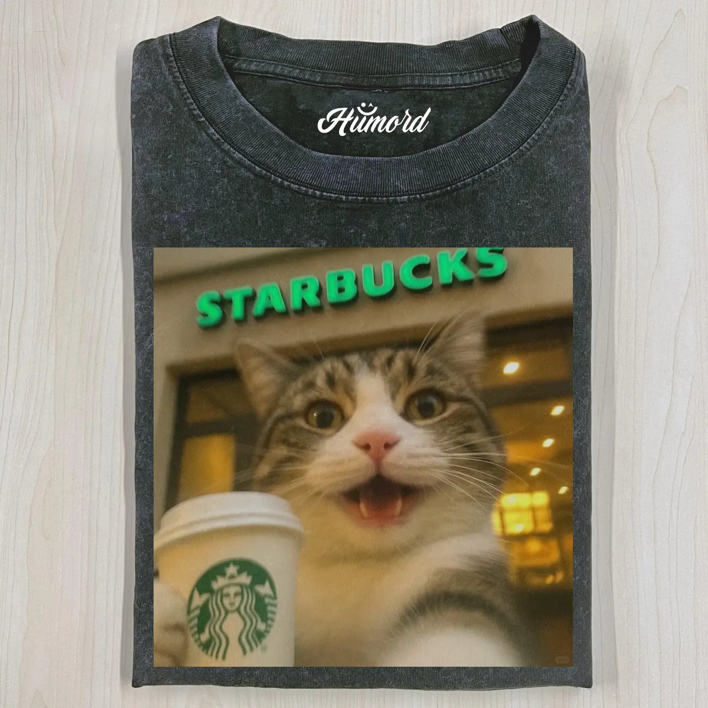 STARBUCKS CAT T-SHIRT