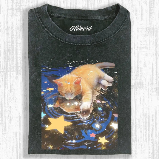 STARS AND CAT TEE