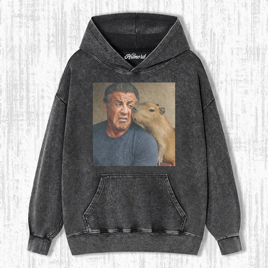 SYLVESTER STALLONE & CAPYBARA T-SHIRT