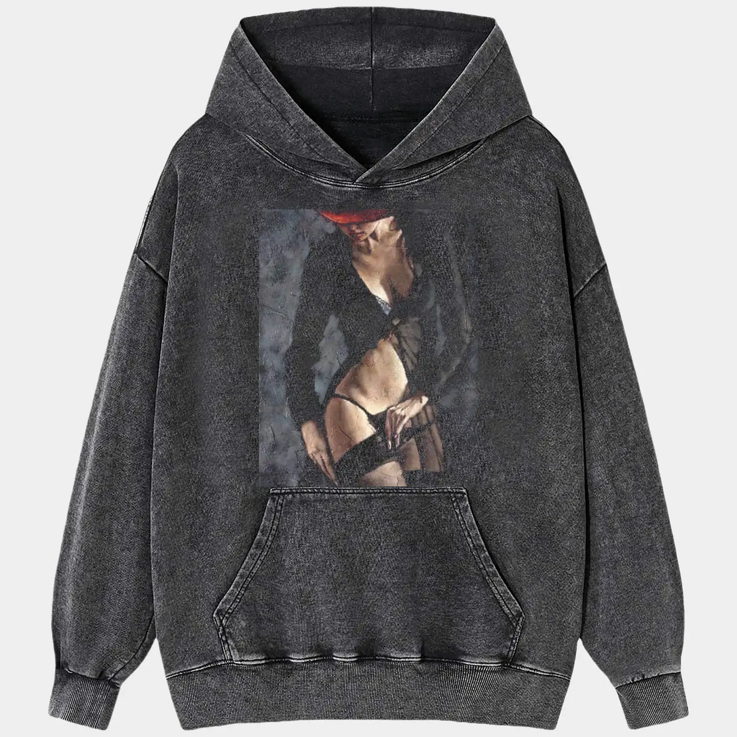 Sheer black stockings Tee