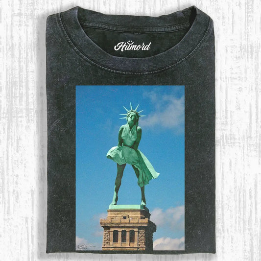 Statue Of Liberty&Monroe T-SHIRT