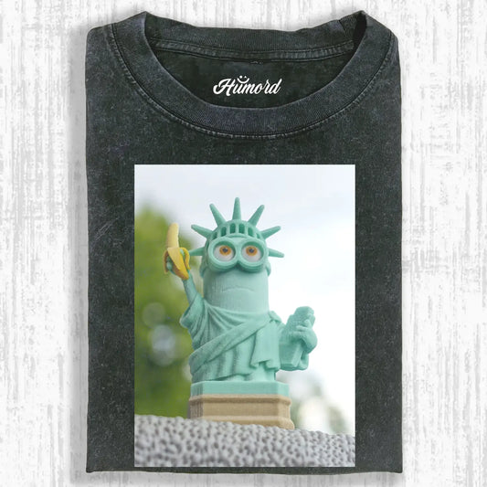 Statue Of Liberty&Minions T-shirt