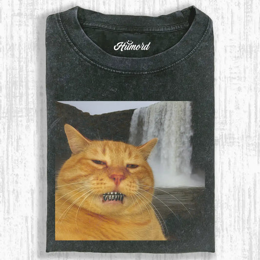 Steel teeth Cat Tee