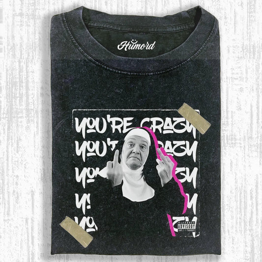 THE BAD NUN FUNNY WASHED T-SHIRT