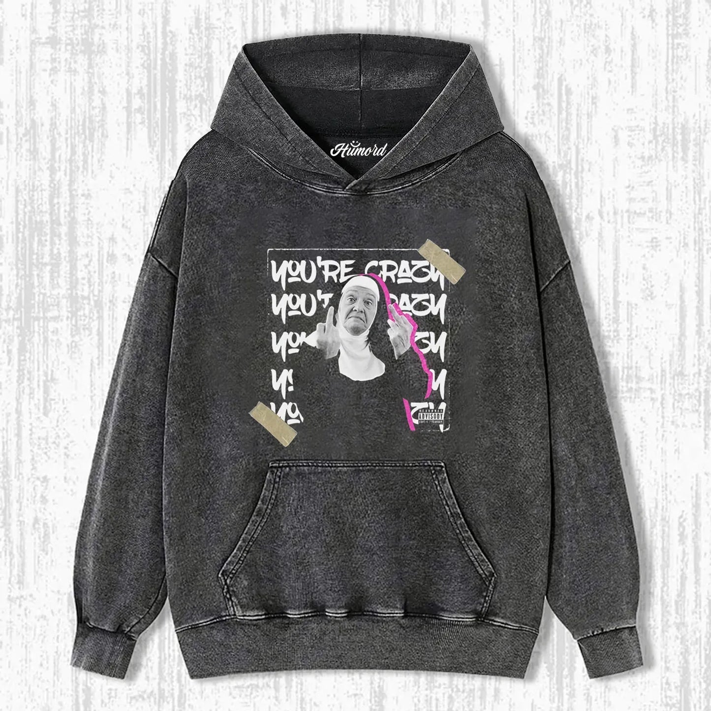 THE BAD NUN FUNNY WASHED T-SHIRT