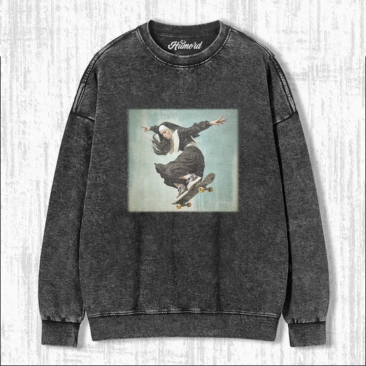 THE BAD NUN WASHED T-SHIRT