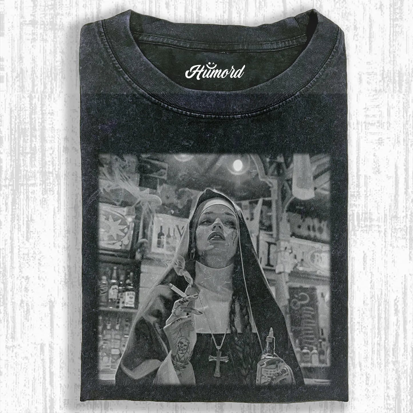 THE BAD NUN WASHED T-SHIRT V1.2