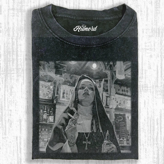 THE BAD NUN WASHED T-SHIRT V1.2