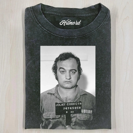 THE BLUES BROTHERS JOHN BELUSHI MUGSHOT T-SHIRT