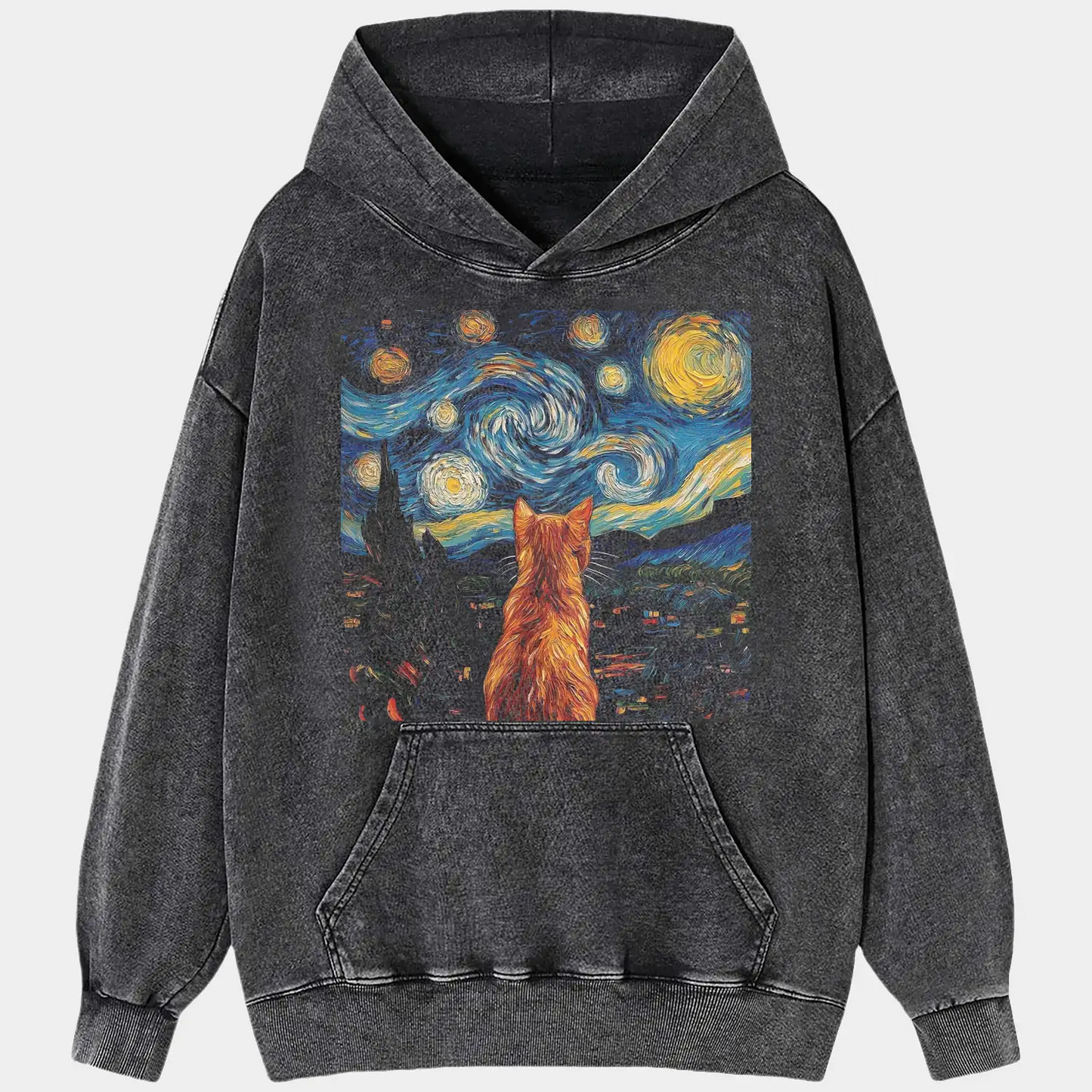 The Starry Night Cat Tee