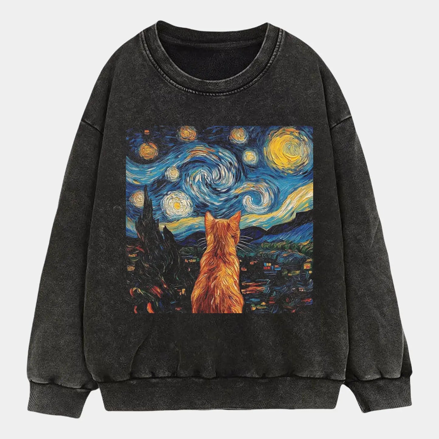 The Starry Night Cat Tee