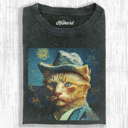 Van Gogh Cat Tee