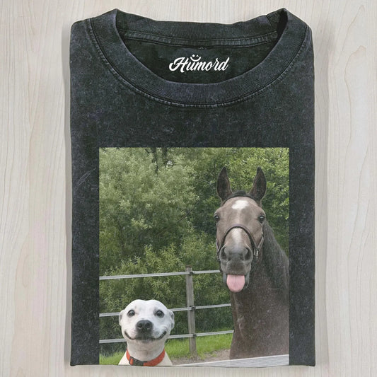 WACKY DOG AND HORSE T-SHIRT