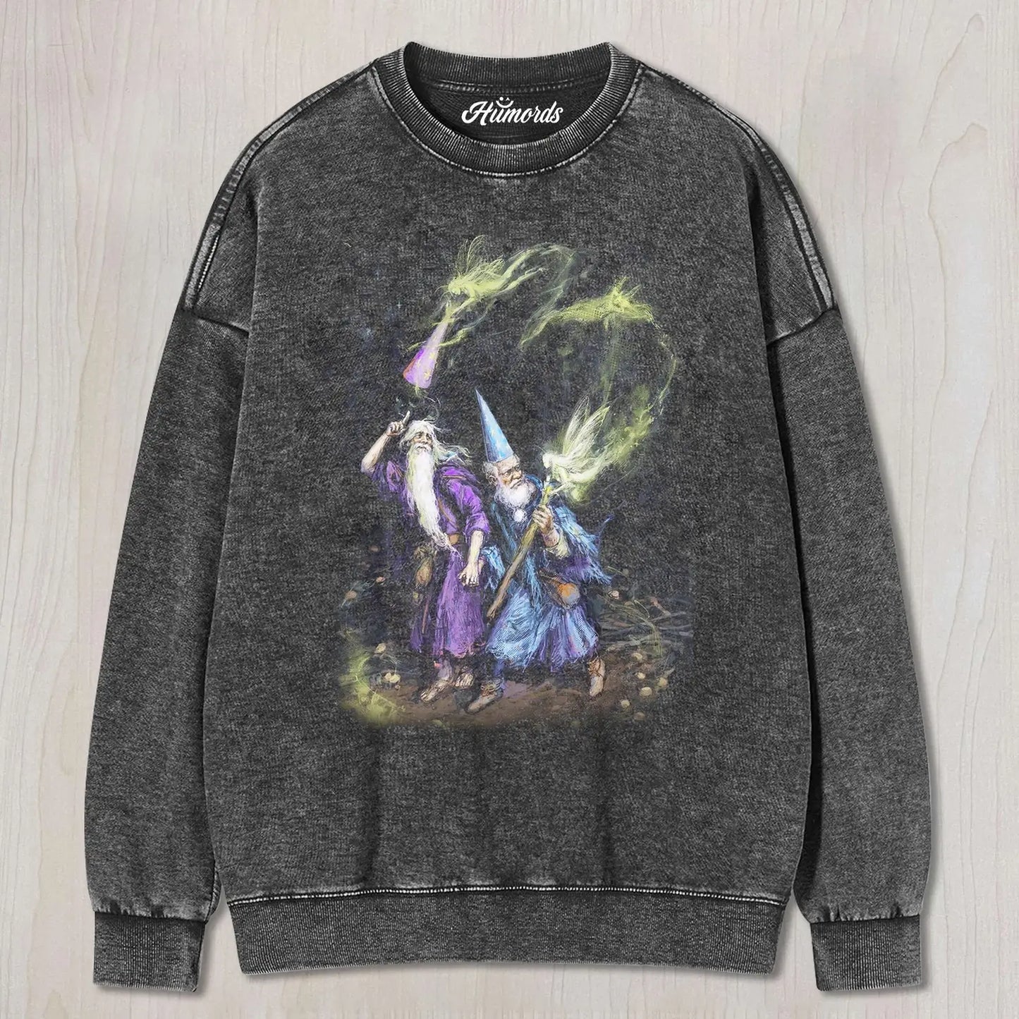 WIZARD DUO WITH GLOWING MAGIC ART TEE & SWEAT & HOOD