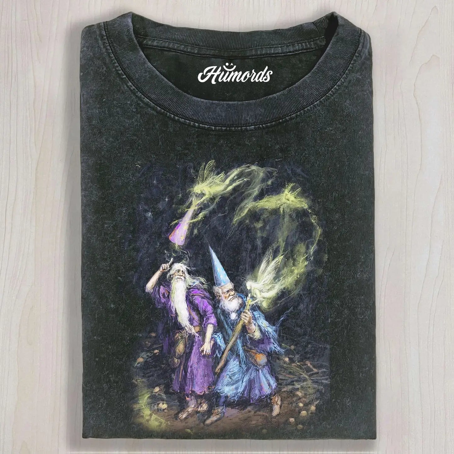 WIZARD DUO WITH GLOWING MAGIC ART TEE & SWEAT & HOOD